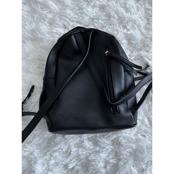 FIORELLI Black Anouk‎ small Black Backpack Purse Bag Minimalist main image 4